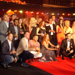 All the award winners of the night gathered on stage after the show for a group picture.