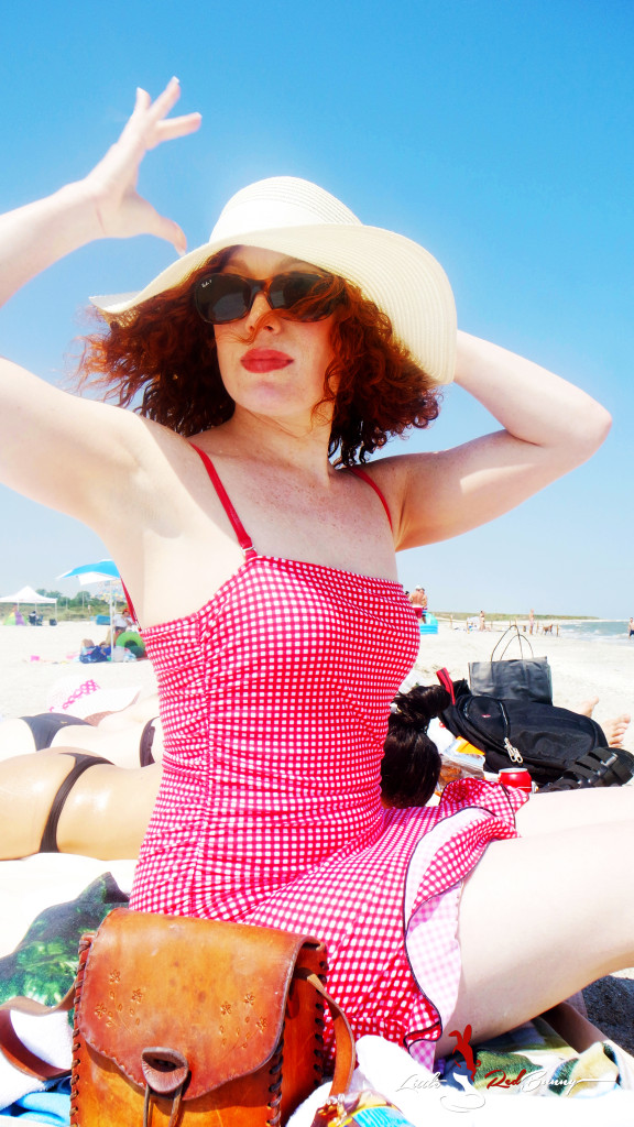 Got to show off my classic bathing suit on a secluded beach on the Black Sea.