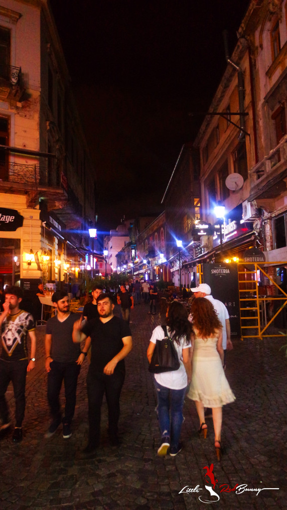 Taking a walk through Old Town Bucharest.